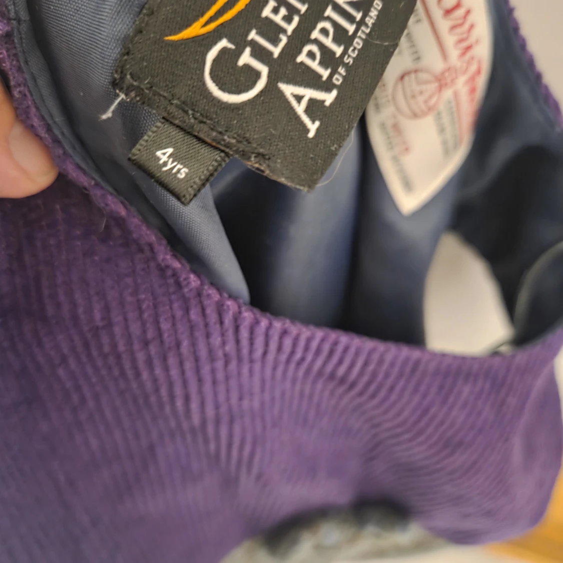 Lila och grårutig klänning från Glen Appin - 3