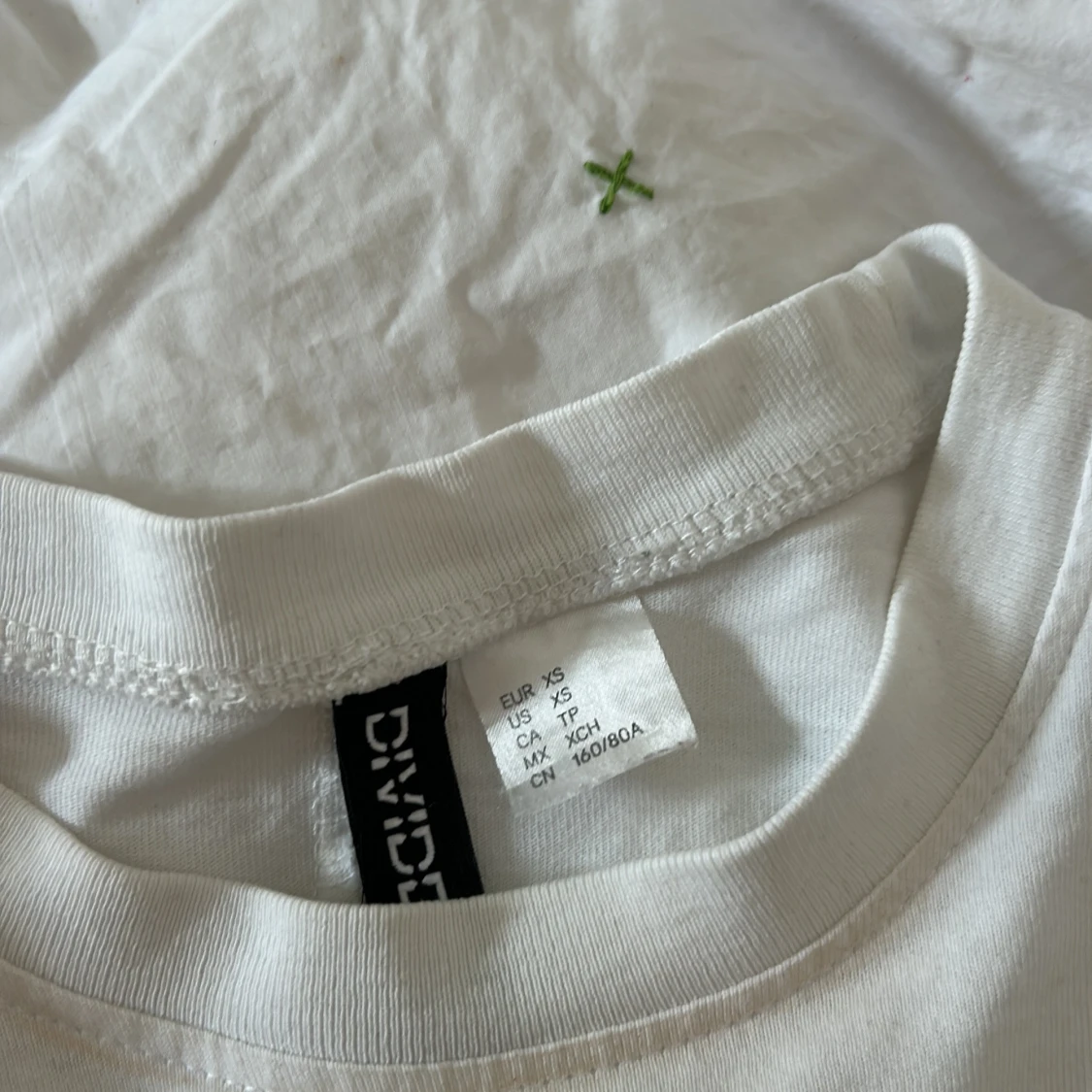 Vit croppad topp XS - 3