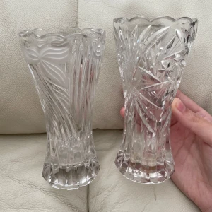 Små kristall vas  - Fina dekorationer som kristall vas 