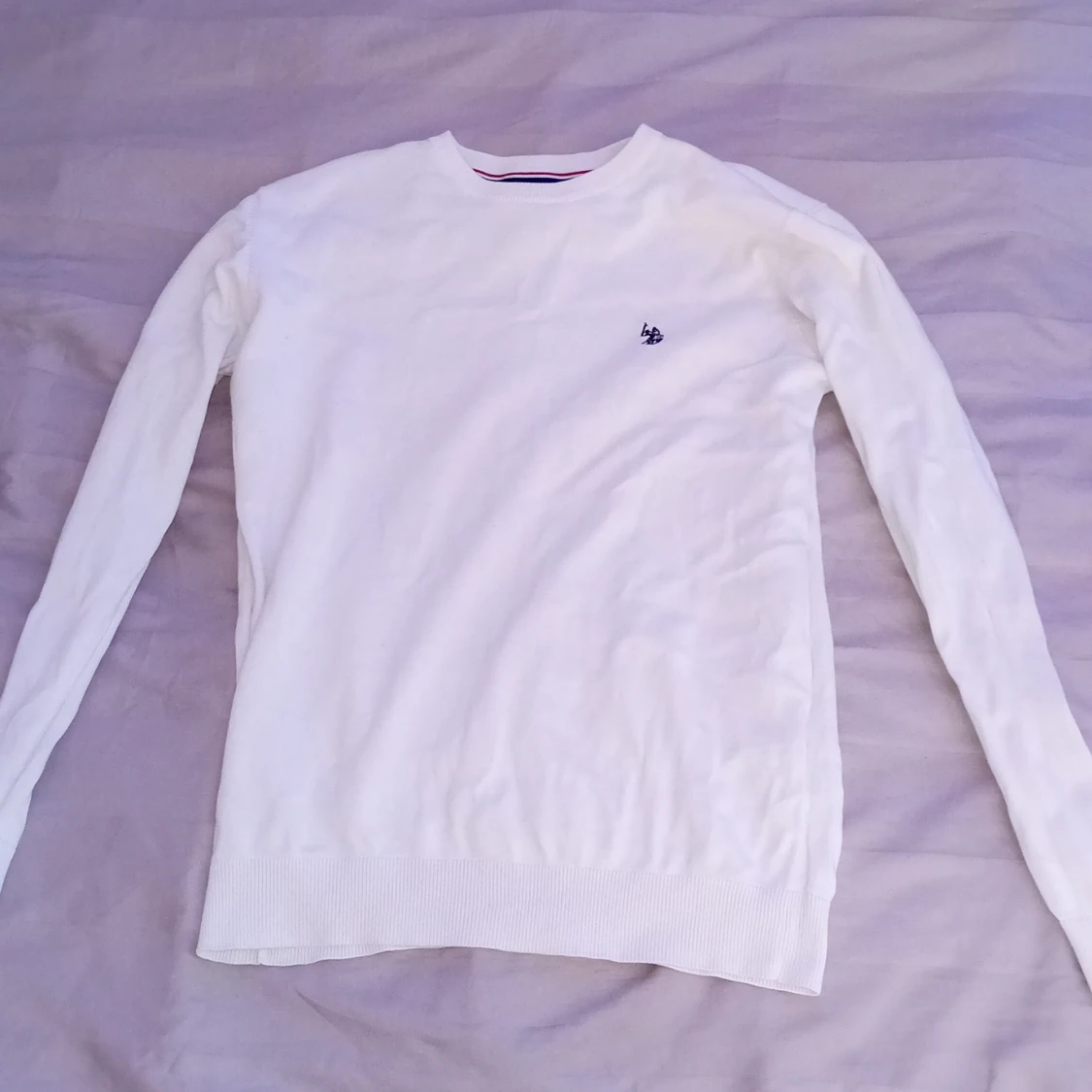 Vit stickad tröja från U.S. Polo Assn.