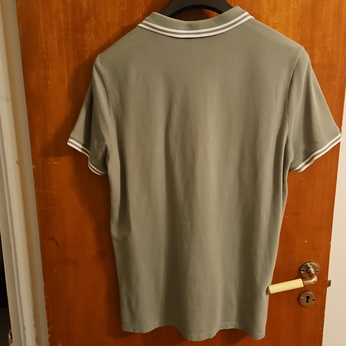 Grön pikétröja från H&M, strl L - 2