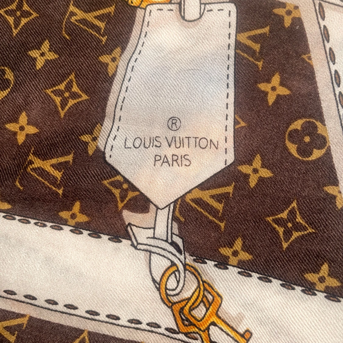 Louis Vuitton brun monogram halsduk - 3