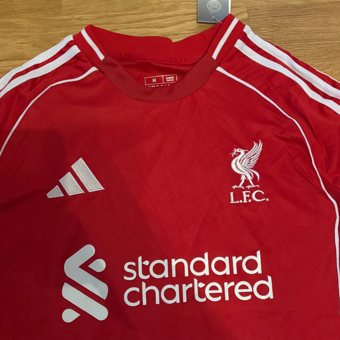 Liverpool röd Adidas fotbollströja M - 2