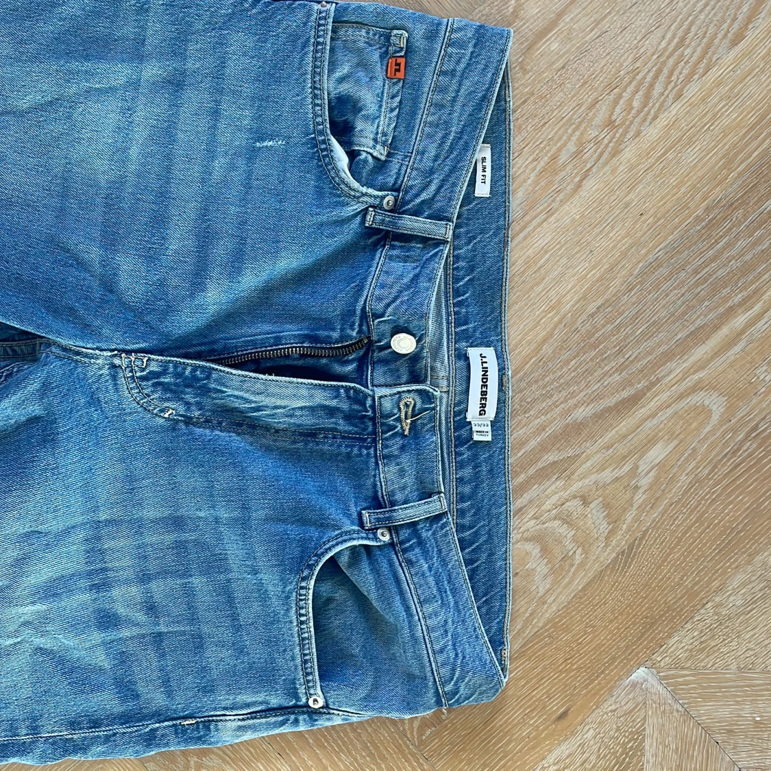 Blå slim fit jeans från J.Lindeberg - 3