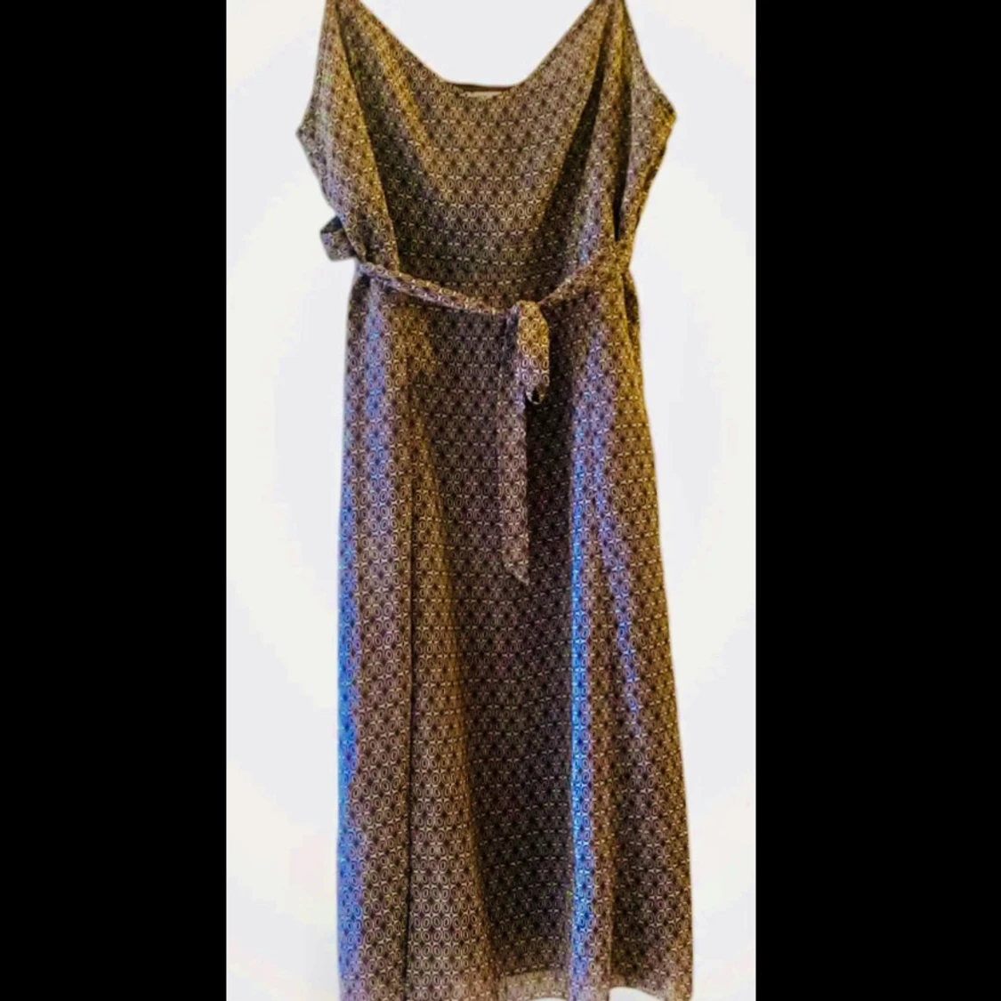 Brun mönstrad klänning Cecilia Classics