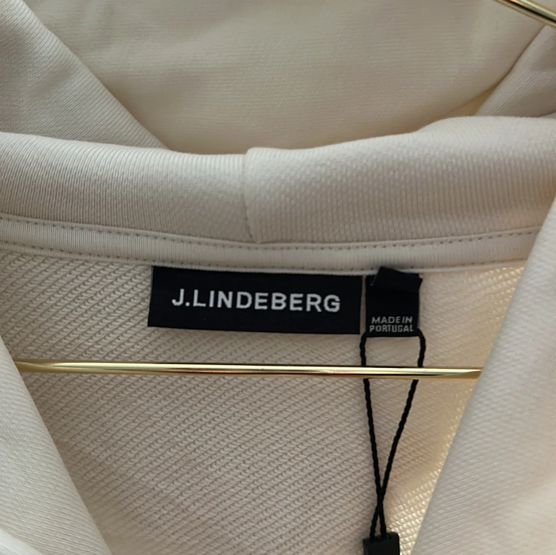Vit hoodie från J.Lindeberg, M - 1