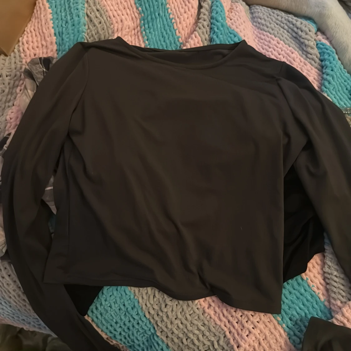 Svart långärmad topp - 3