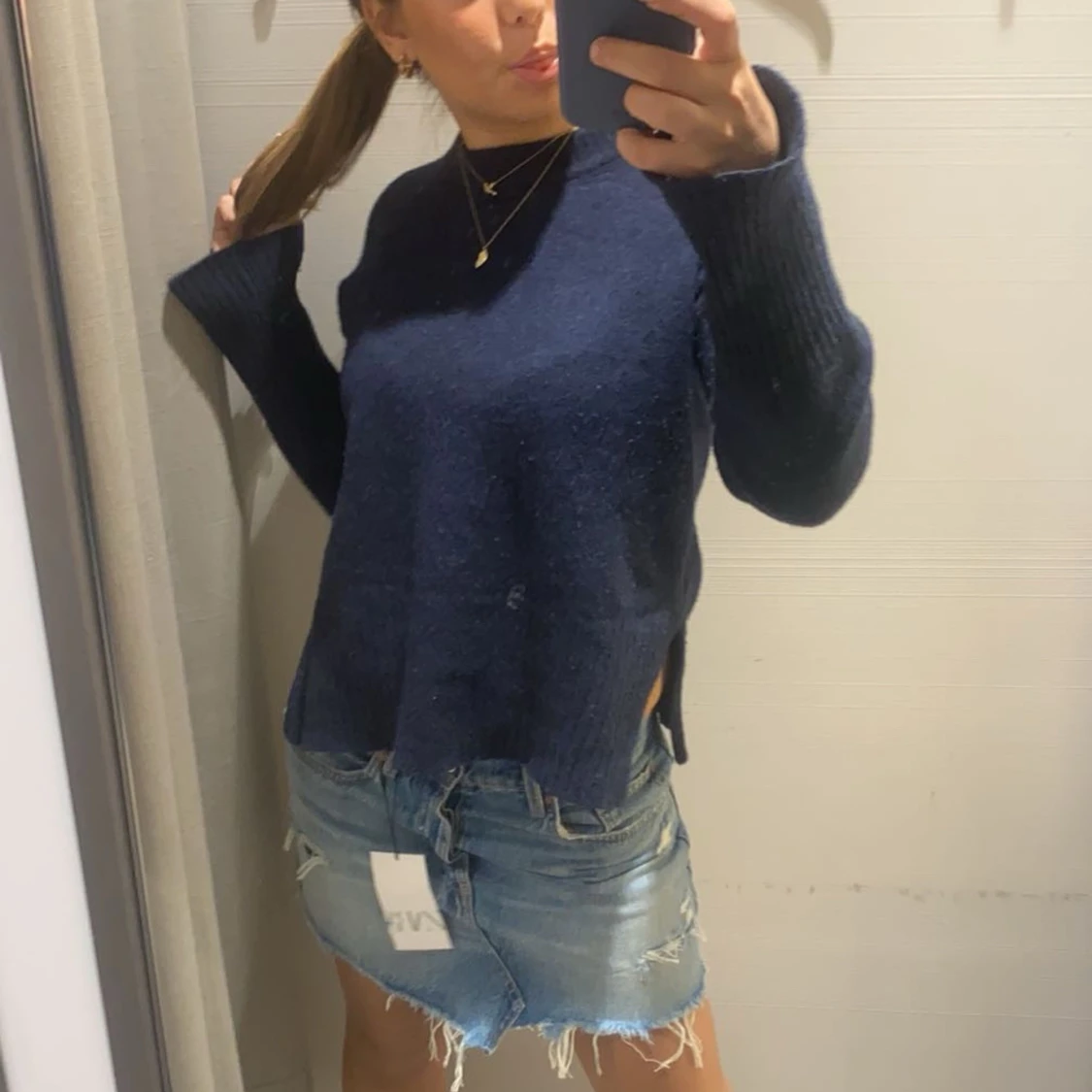 Svart stickad tröja från GANT