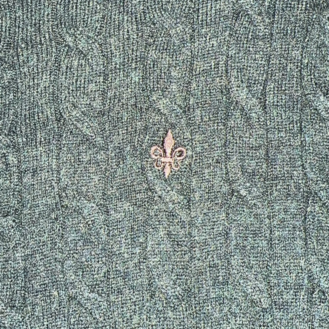 Grön stickad Morris tröja - 1