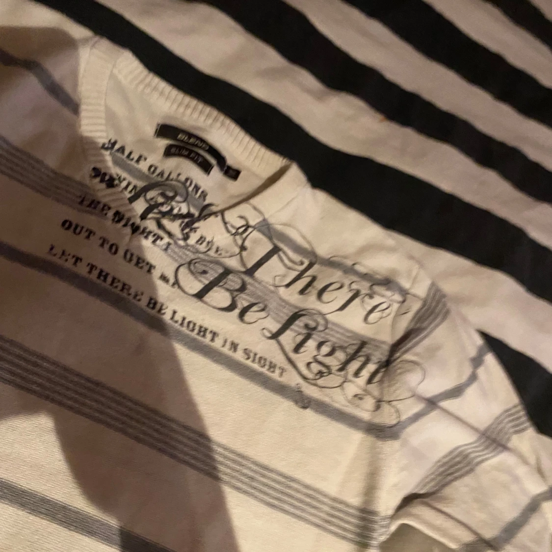 Vit och grå randig tröja från Blend - 1