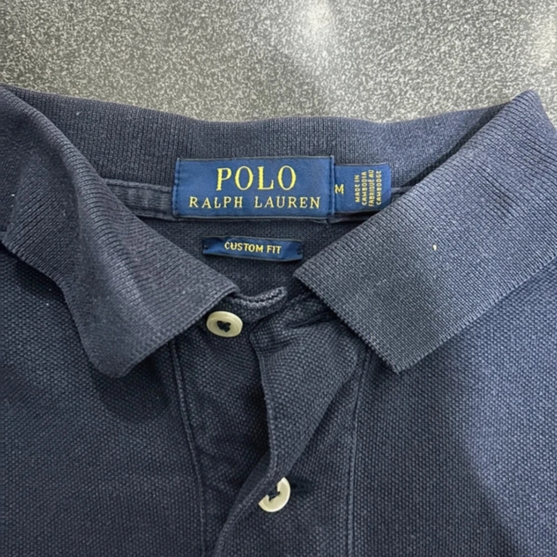 Mörkblå pikétröja från Ralph Lauren - 3