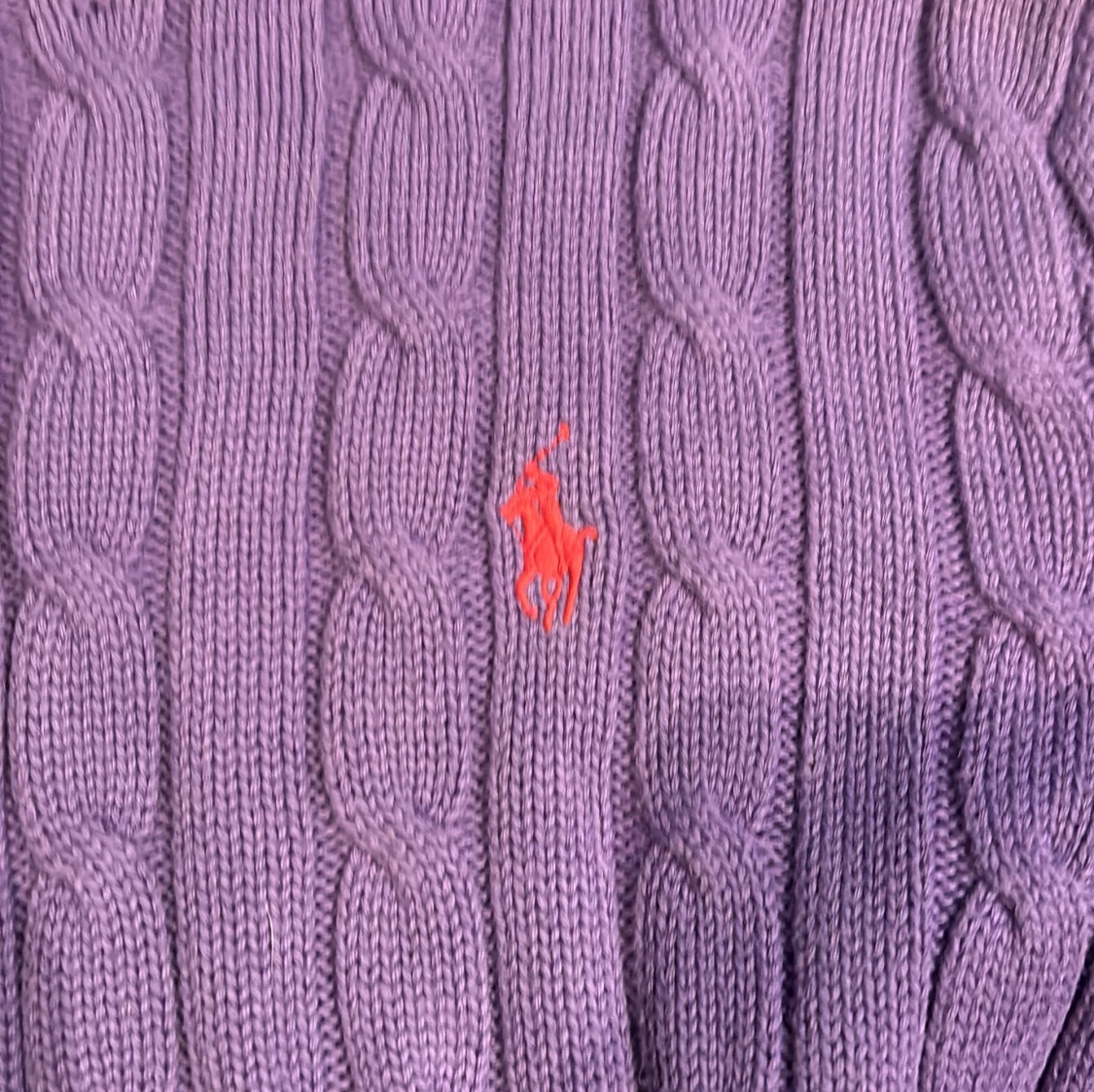 Lila stickad tröja från Ralph Lauren - 2