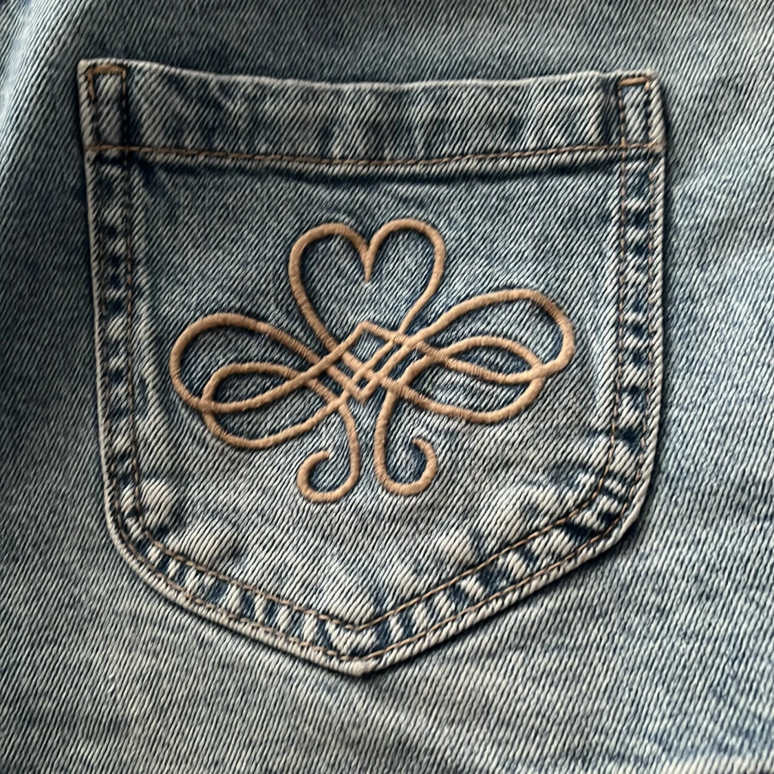 Blå jeansshorts från Lindex - 4