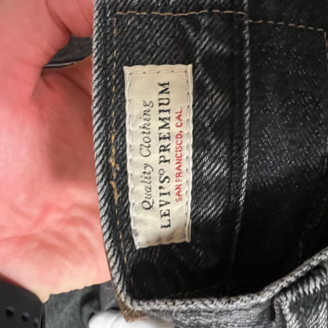 Levi's 501 svarta jeans W38 L34 - 3
