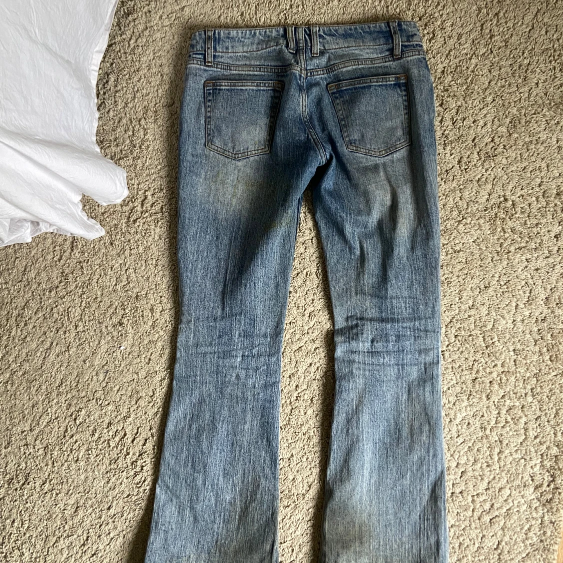 Blå bootcut jeans - 4