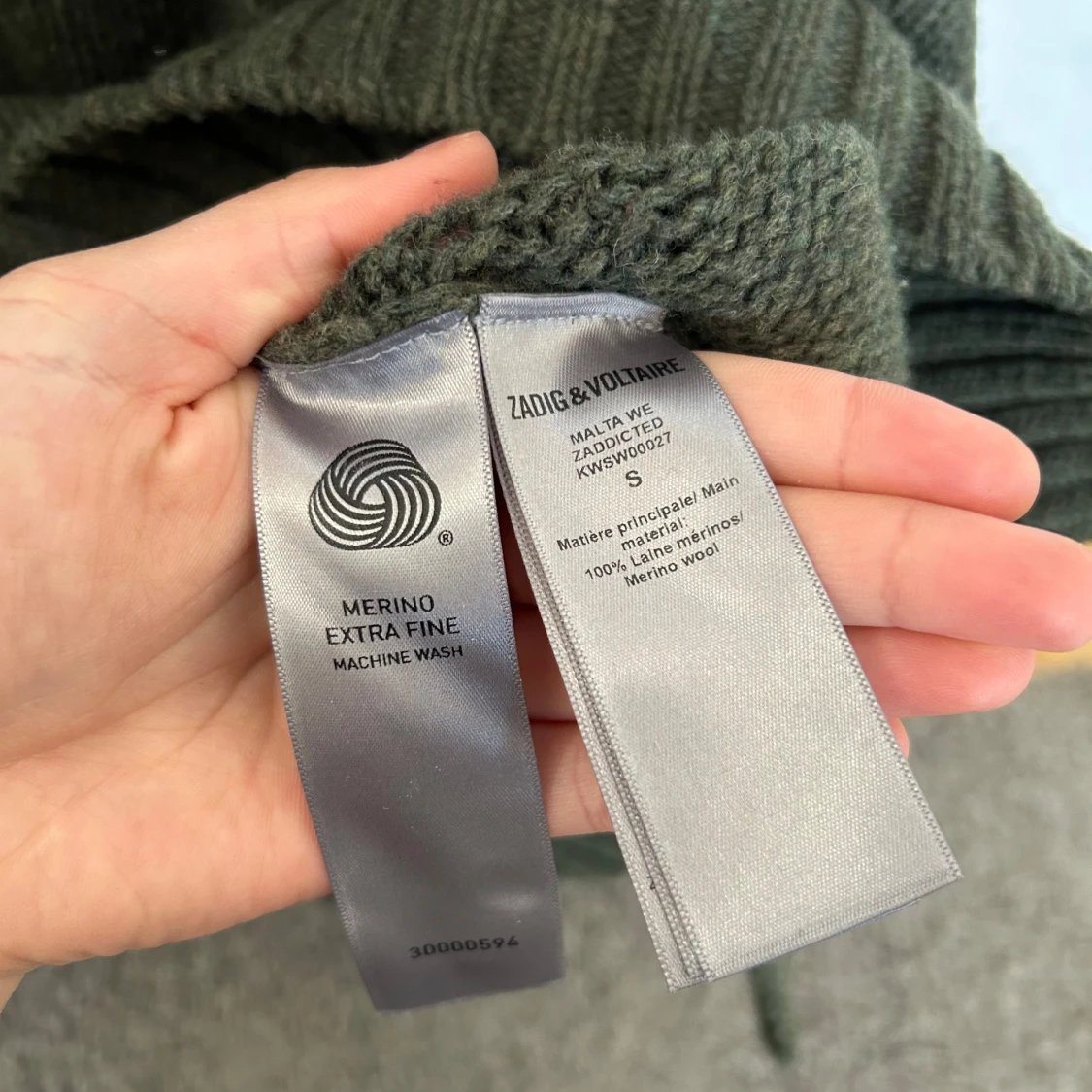 Olivgrön stickad tröja från Zadig & Voltaire - 3