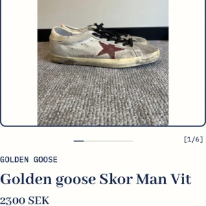 Golden Goose sneakers med röd stjärna - Säljer ett par vita Golden Goose sneakers från sicuro fashion köpte för 2,3 jag har själv aldrig använt dem startpris 999 men buda och lägg prisförslag 