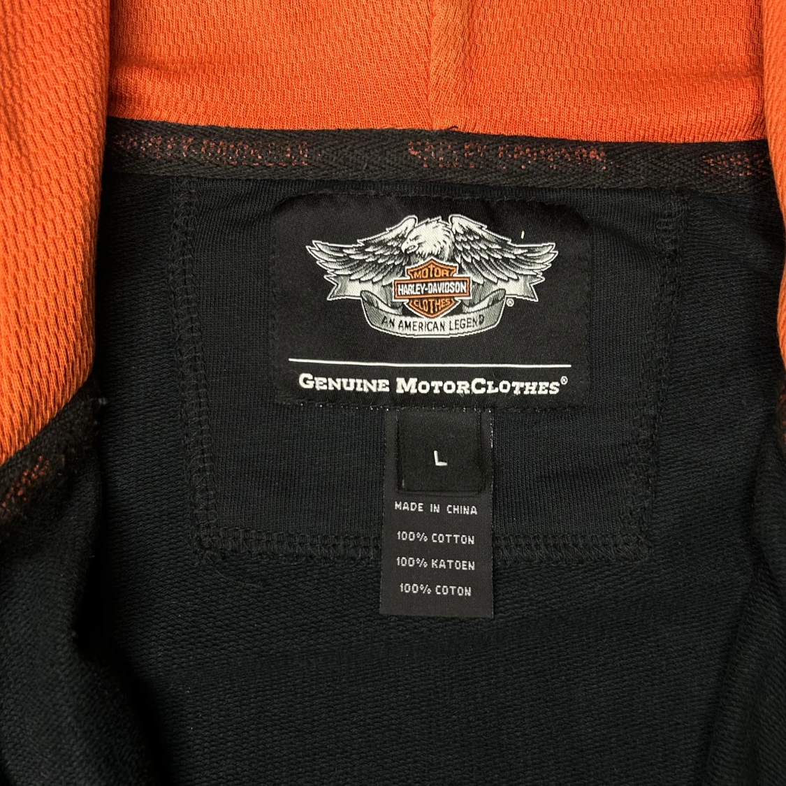 Svart hoodie från Harley-Davidson med flames - 3