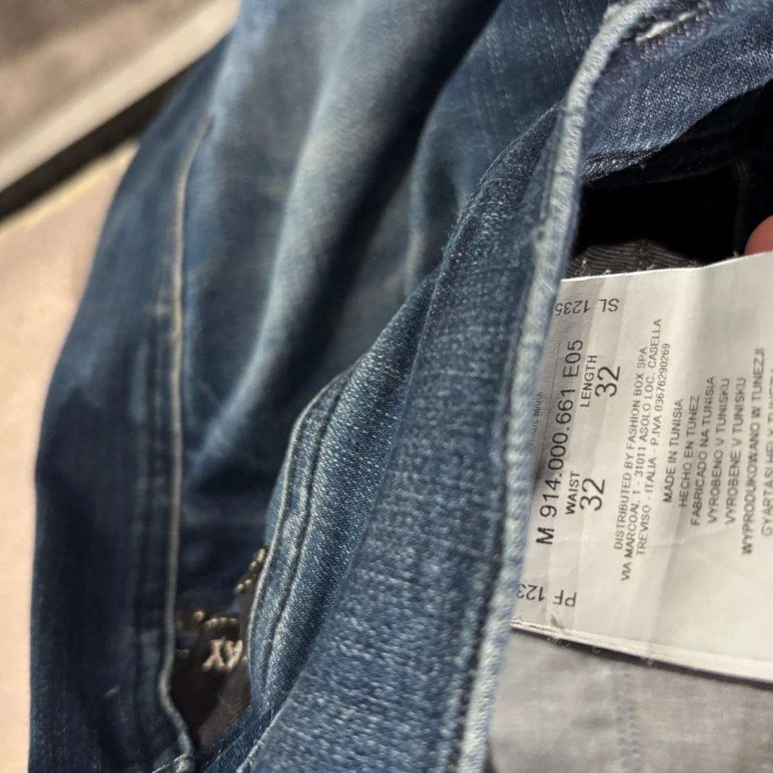 Blå jeansbyxor Replay Anbass herr W32 L32 - 2