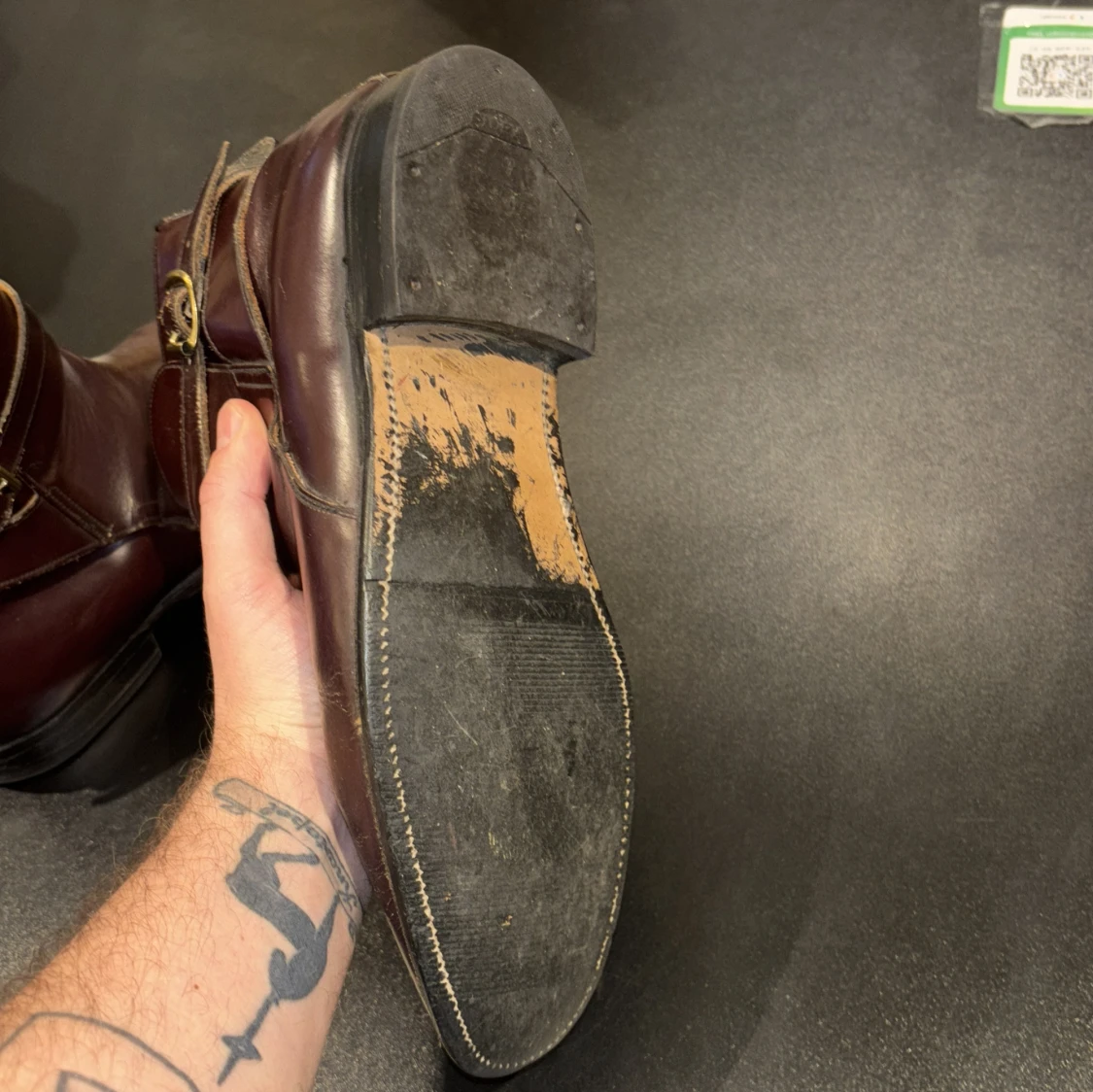 Vinröda Jodhpur boots från Mister Sargent - 4