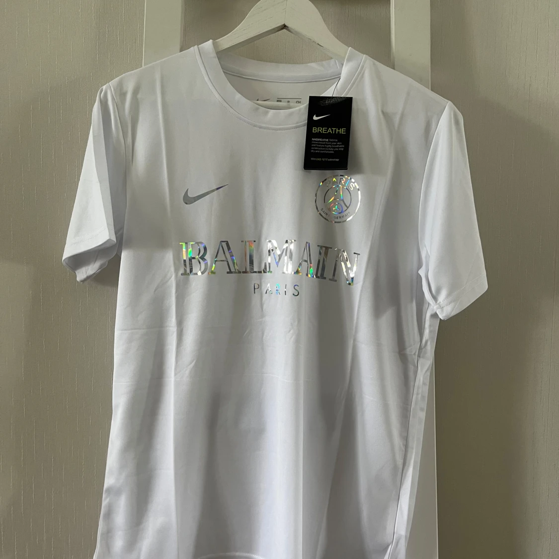 Vit Nike x Balmain Paris t-shirt - 3