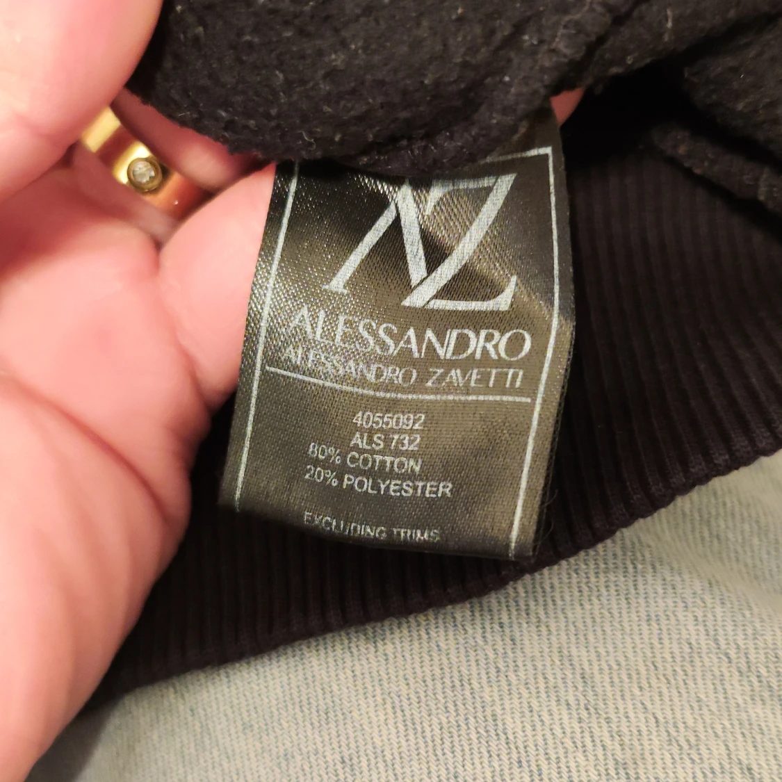 Svart tröja med tigertryck Alessandro Zavetti - 4