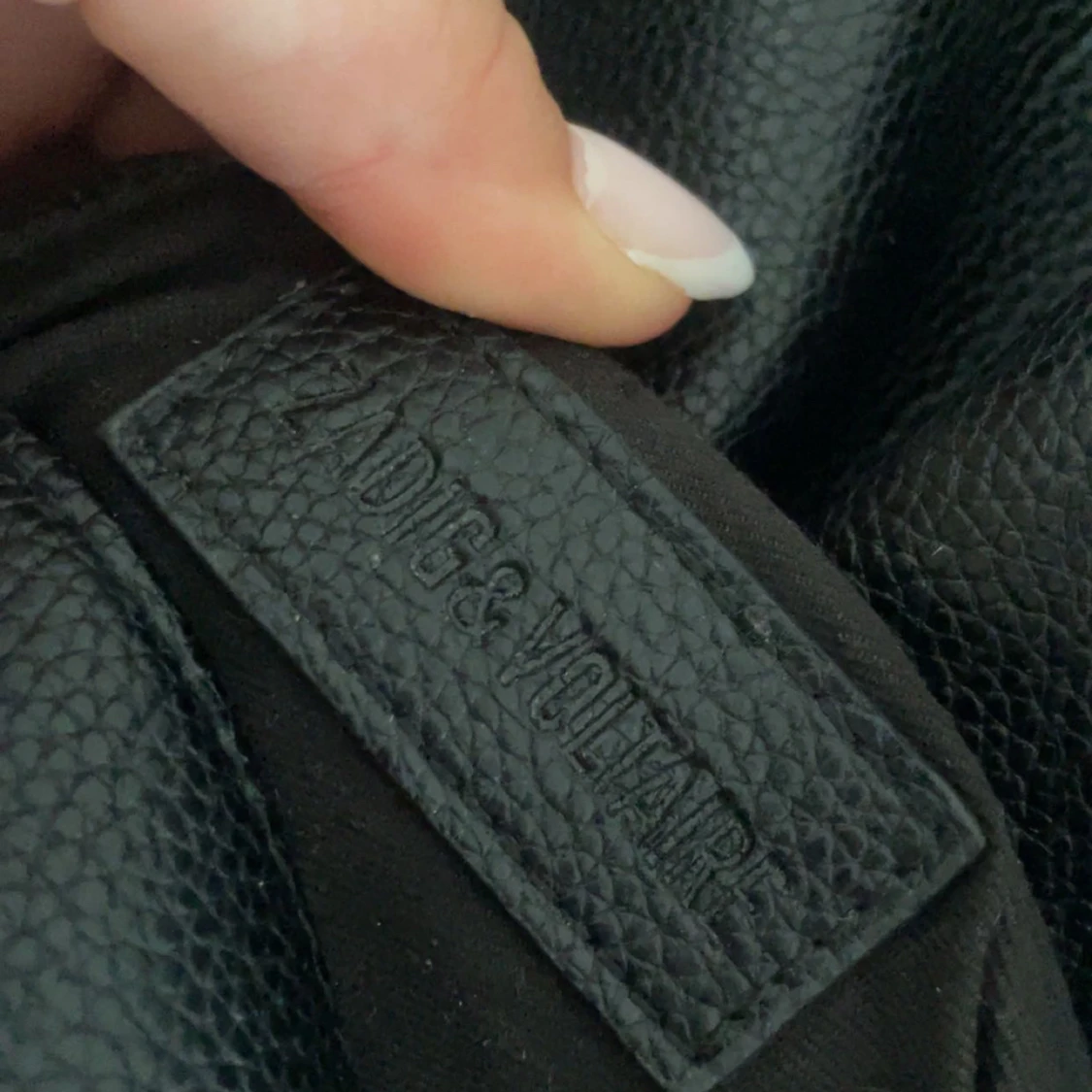 Svart Zadig & Voltaire axelväska i skinn - 2