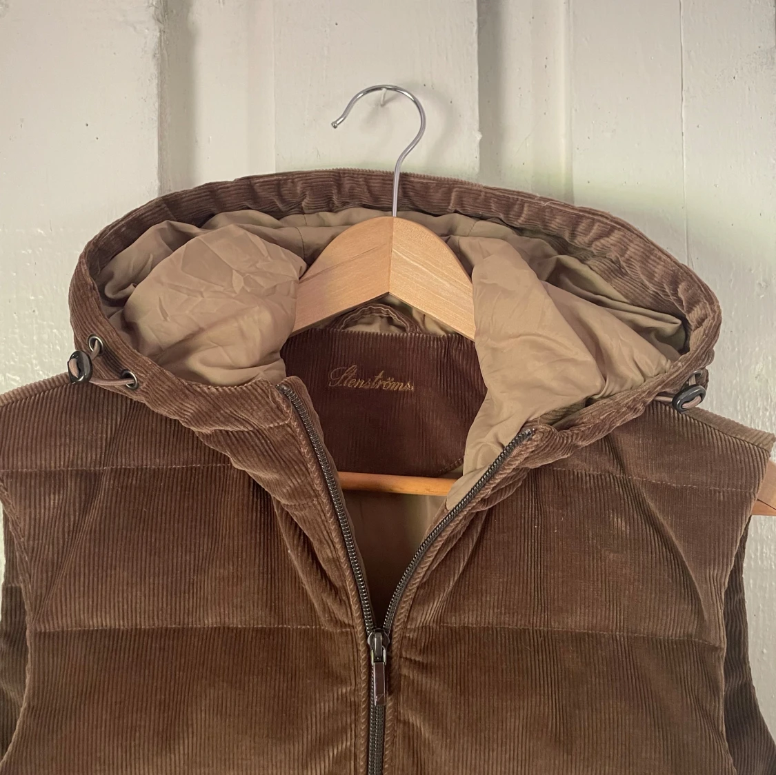 Brun manchesterdunväst från Stenströms - 1