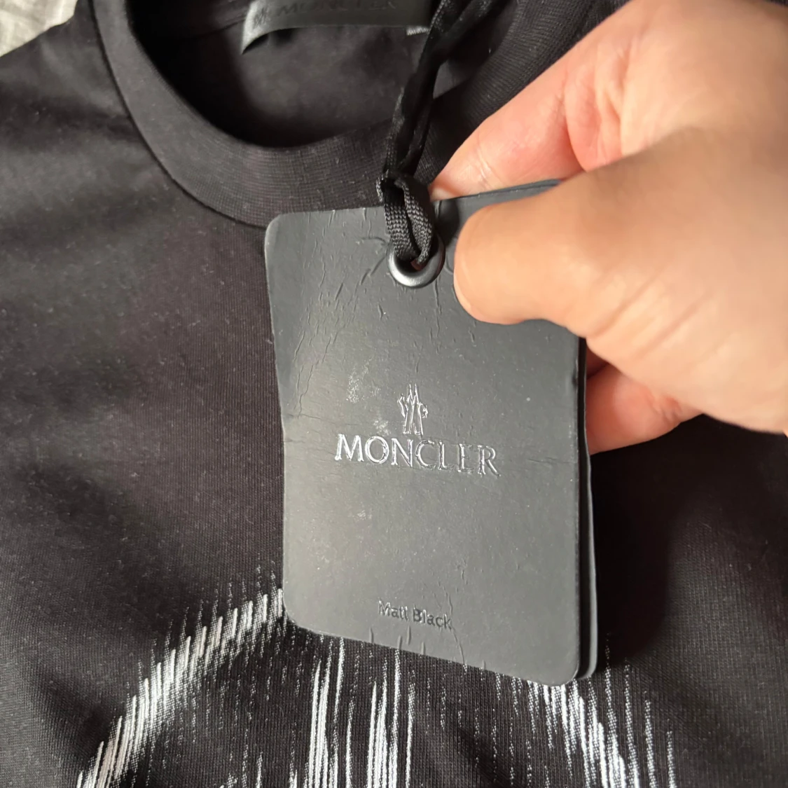 Svart Moncler t-shirt “Blurred Logo” - 3