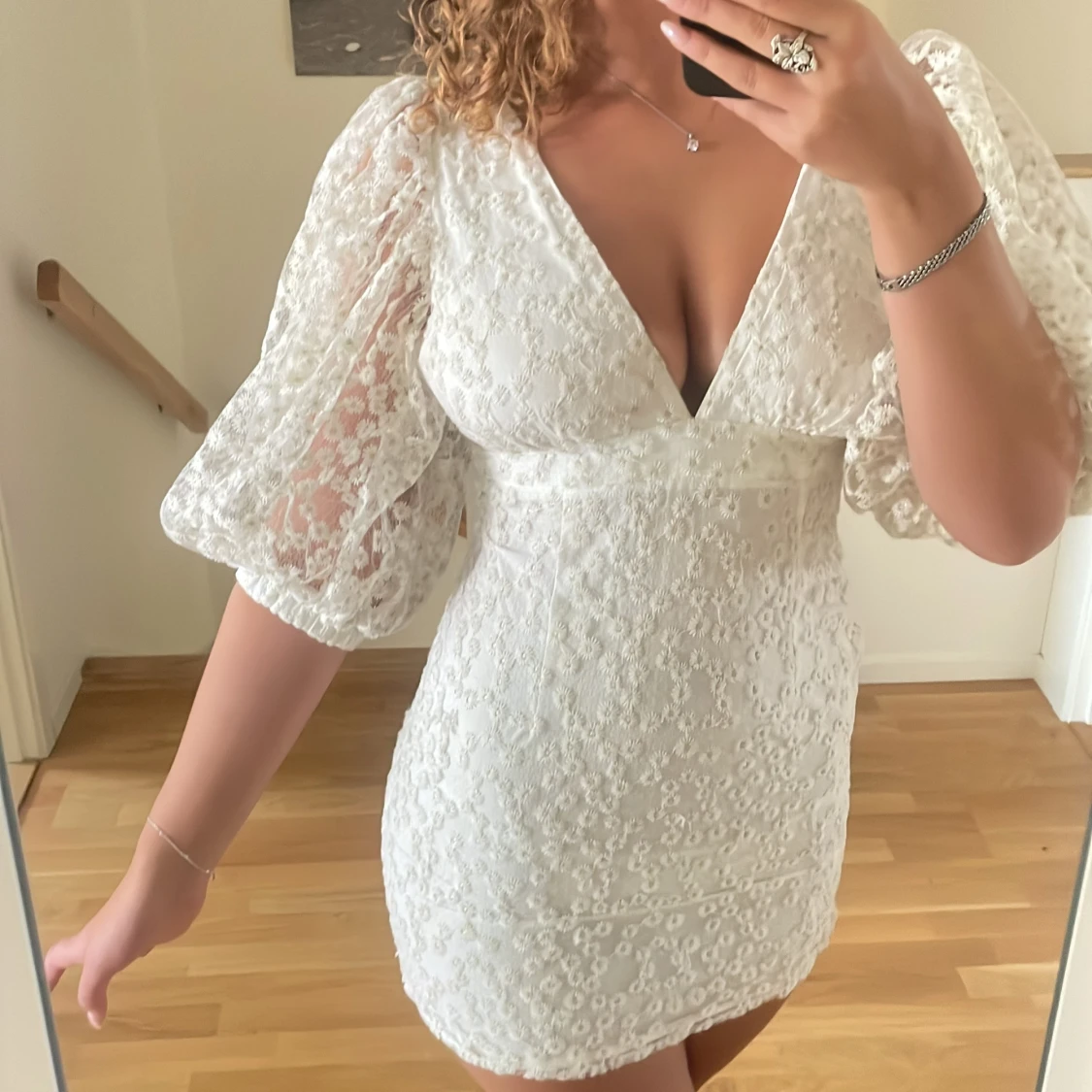 Vit showpo klänning