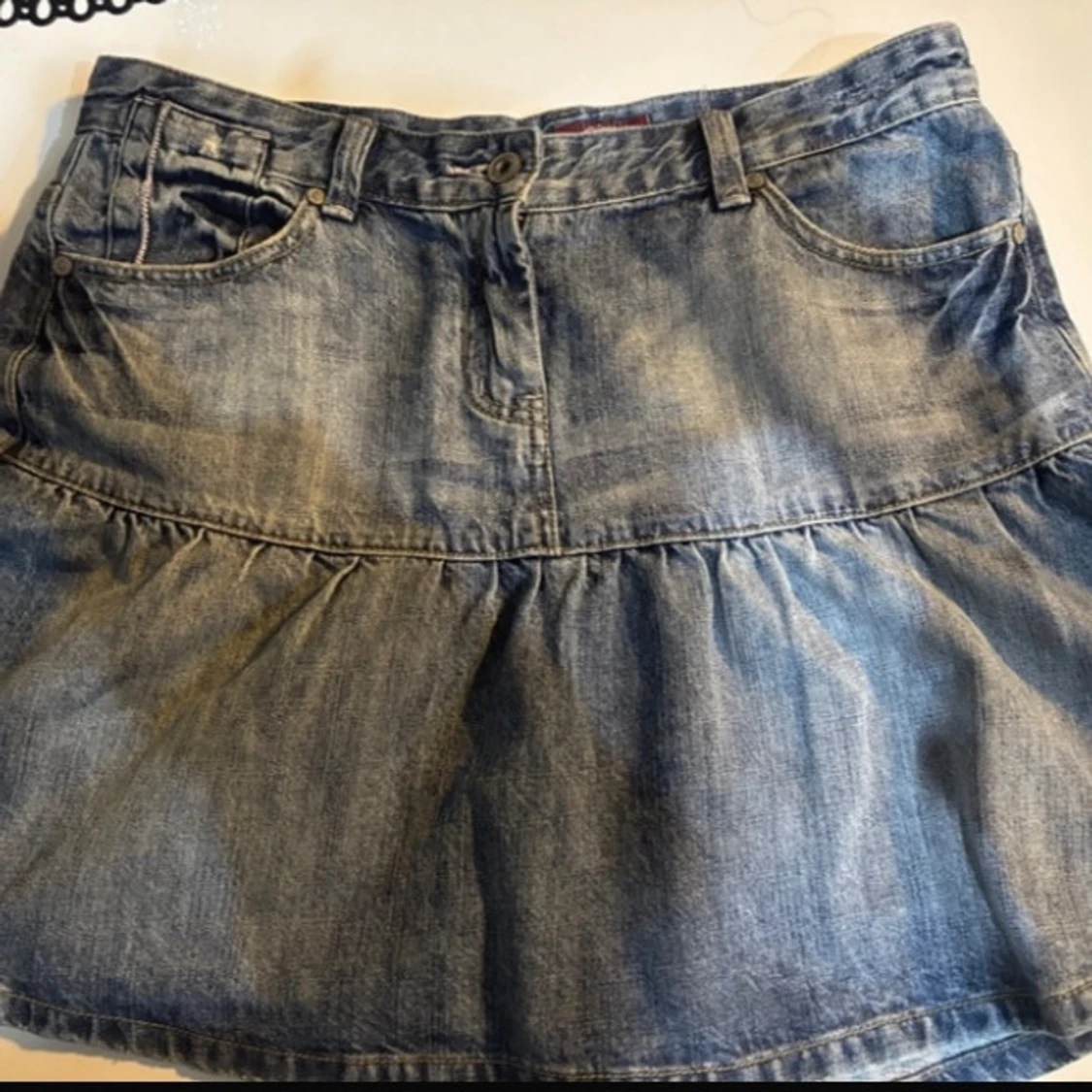 Jeanskjol volang  - 1