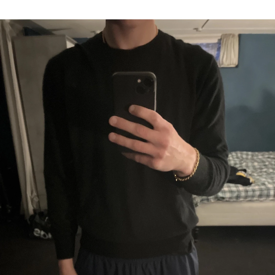 Svart kashmirtröja  - 3