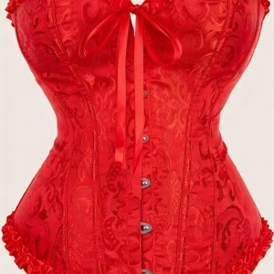 Röd korsett  - Snygg röd korsett från shein. Endast använd en gång! 