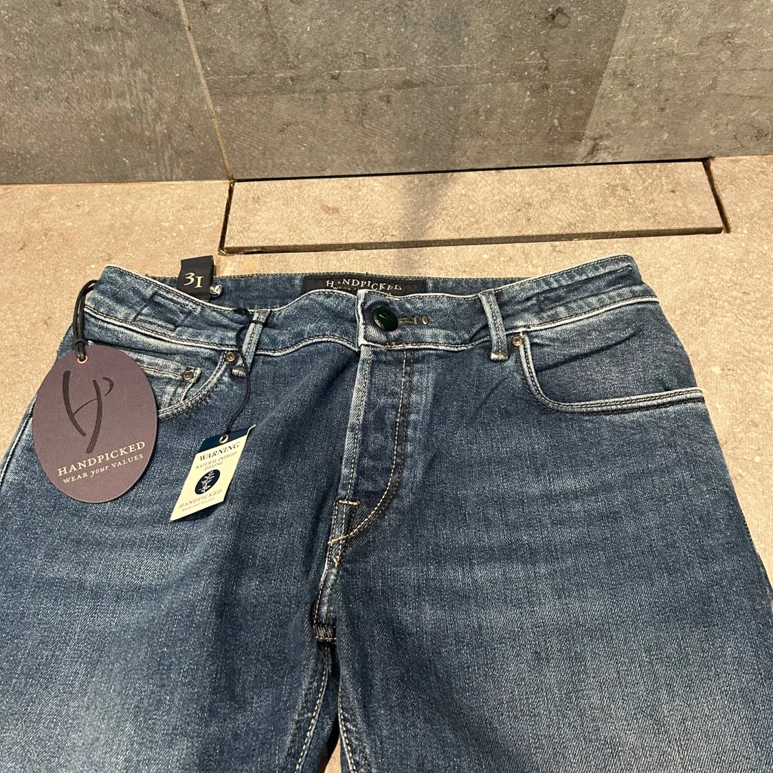 Blå jeans från Handpicked - 1