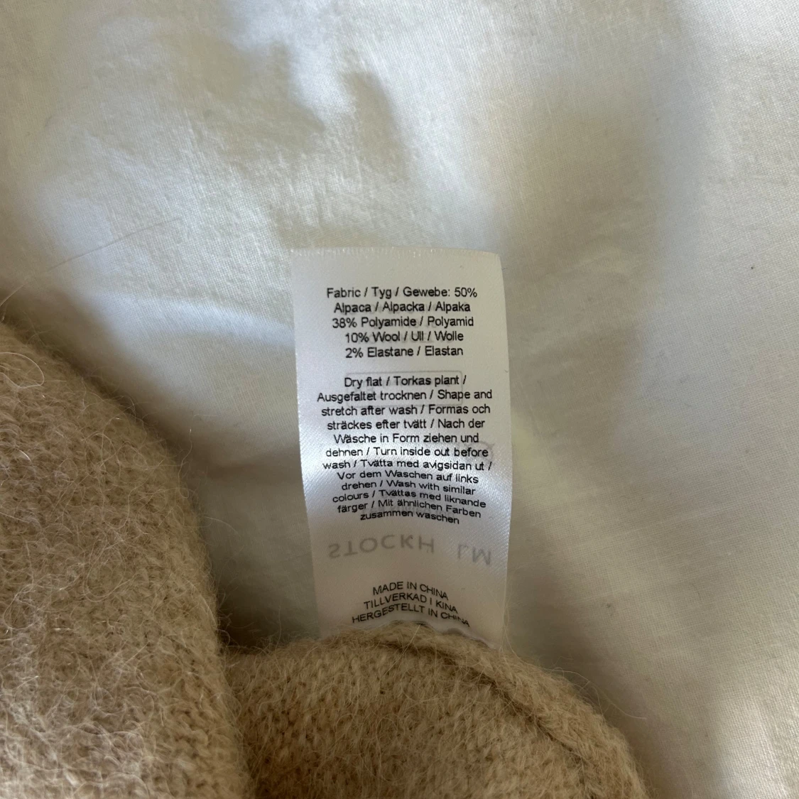 Beige stickad tröja STOCKH LM - 2