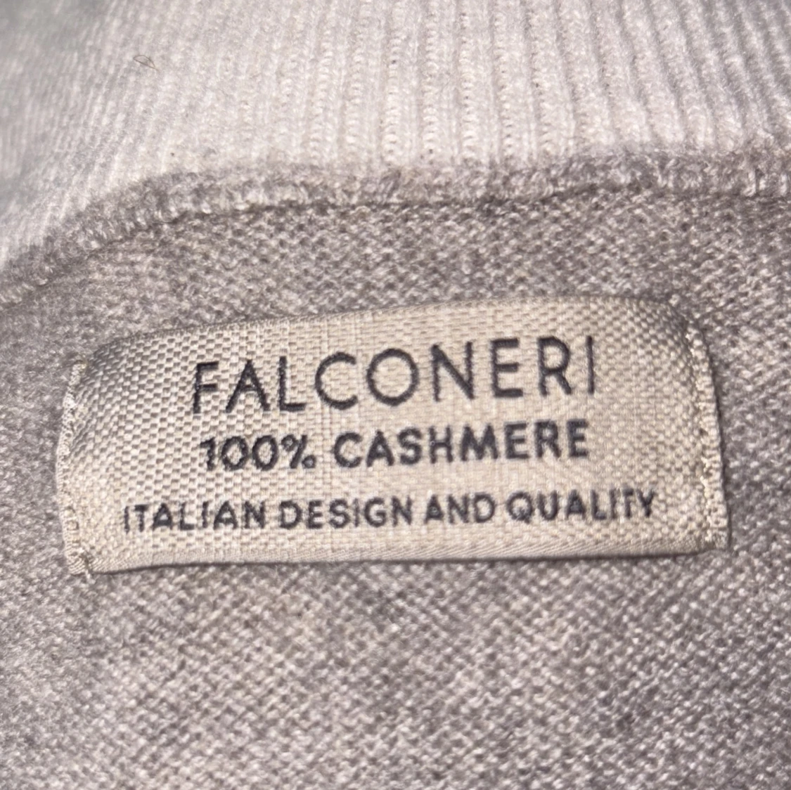 Beige kashmirtröja med half zip Falconeri - 2