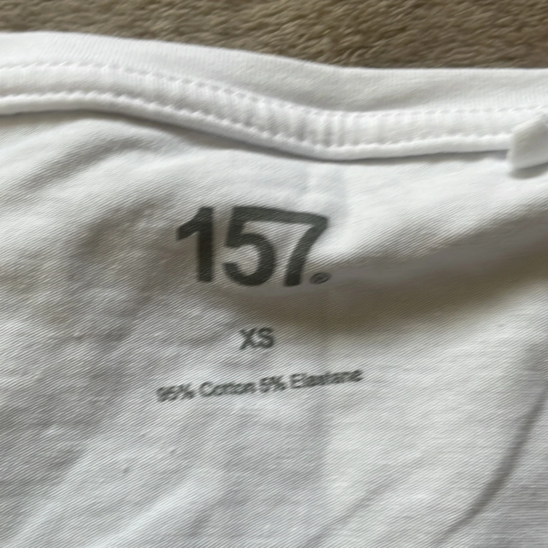 Vit basic topp från lager 157, XS - 2