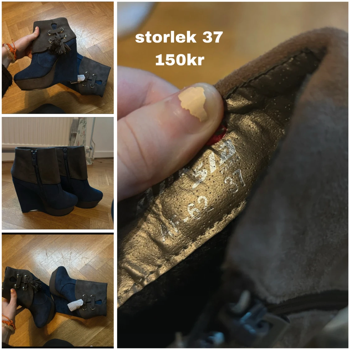 Mörkblå Boots