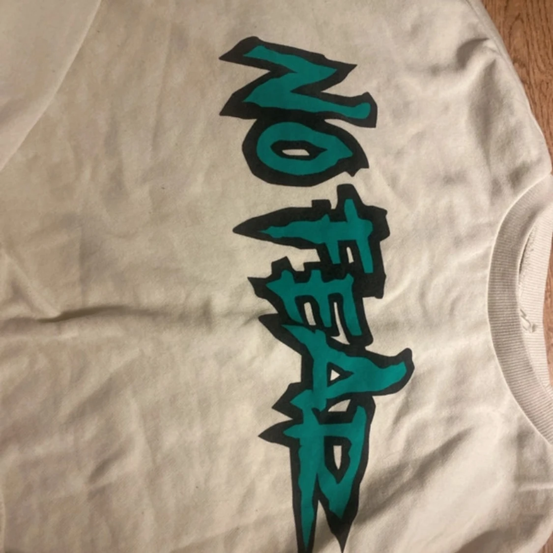 No Fear vit croppad sweatshirt - 2