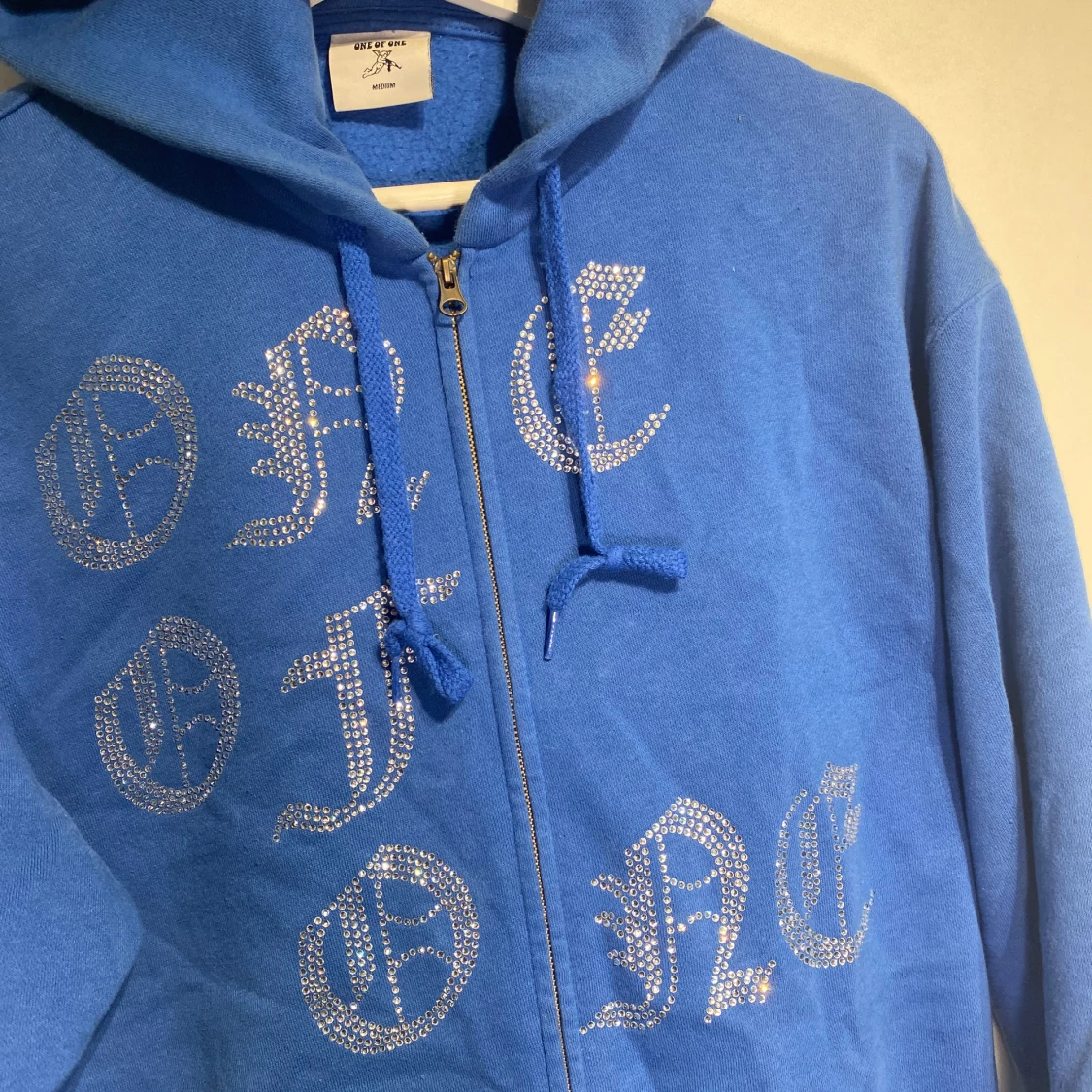One Of One Zip Hoodie Blå - 4