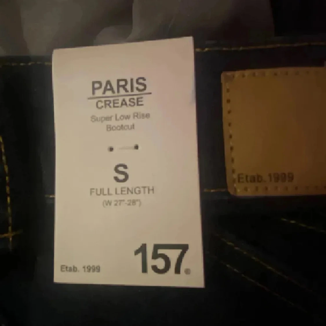 Paris Crease bootcut jeans mörkblå - 3