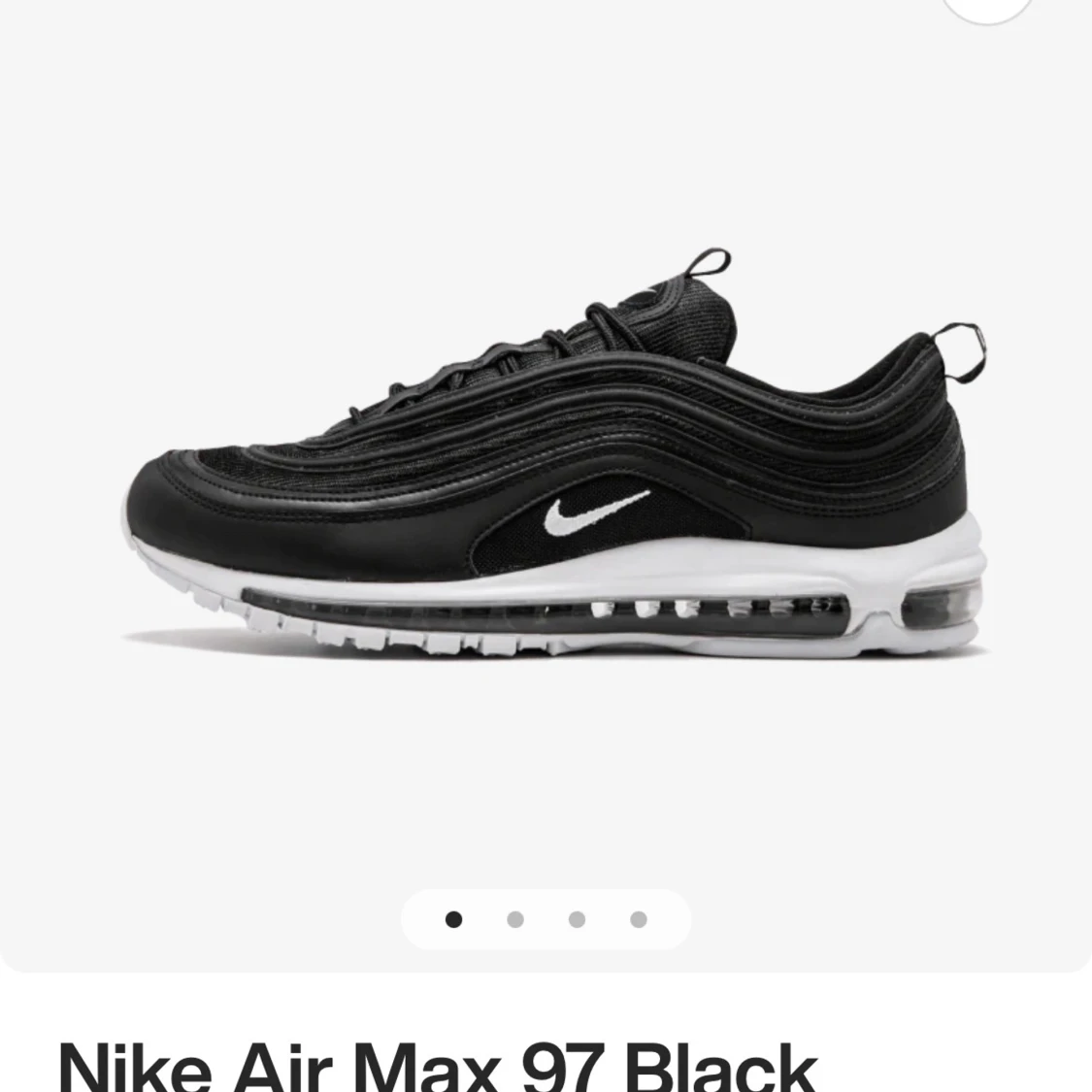 Nike Air Max 97 svart vitt 
