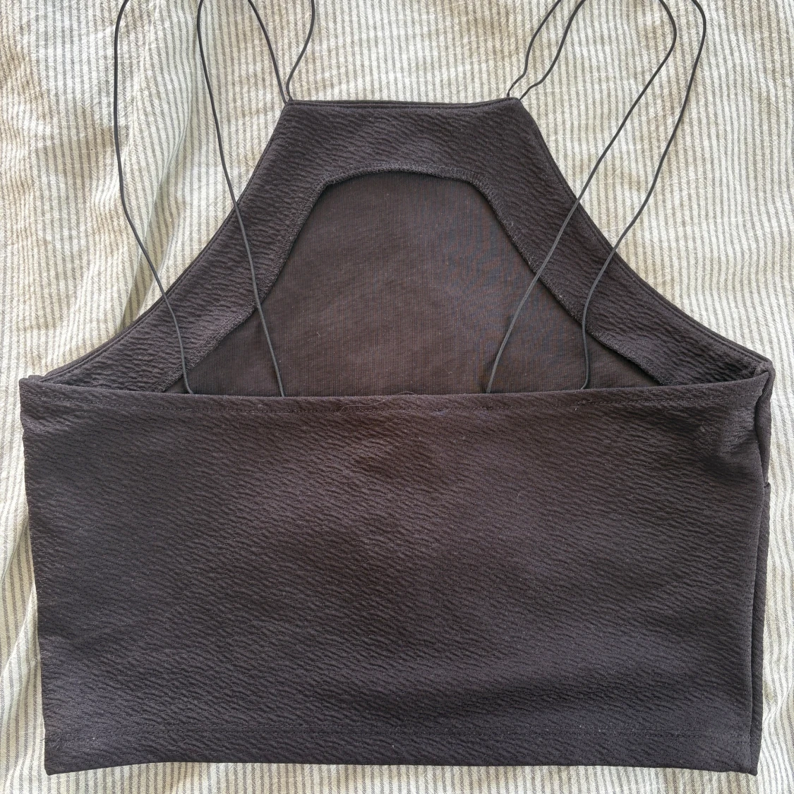 Svart croppad topp Gina Tricot - 1