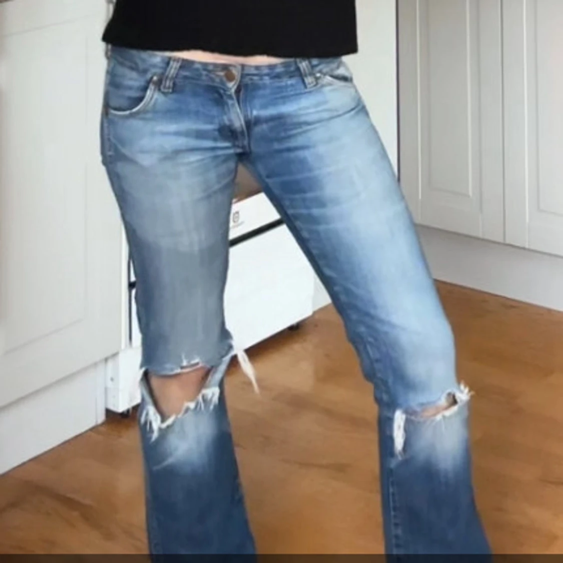 Lågmidjade bootcut jeans från Wrangler