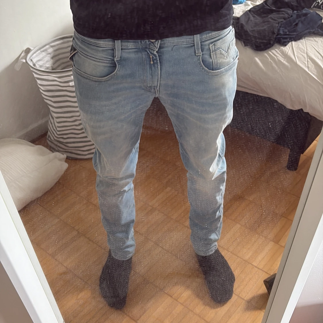 Replay Hyperflex ljusblå jeans - 2