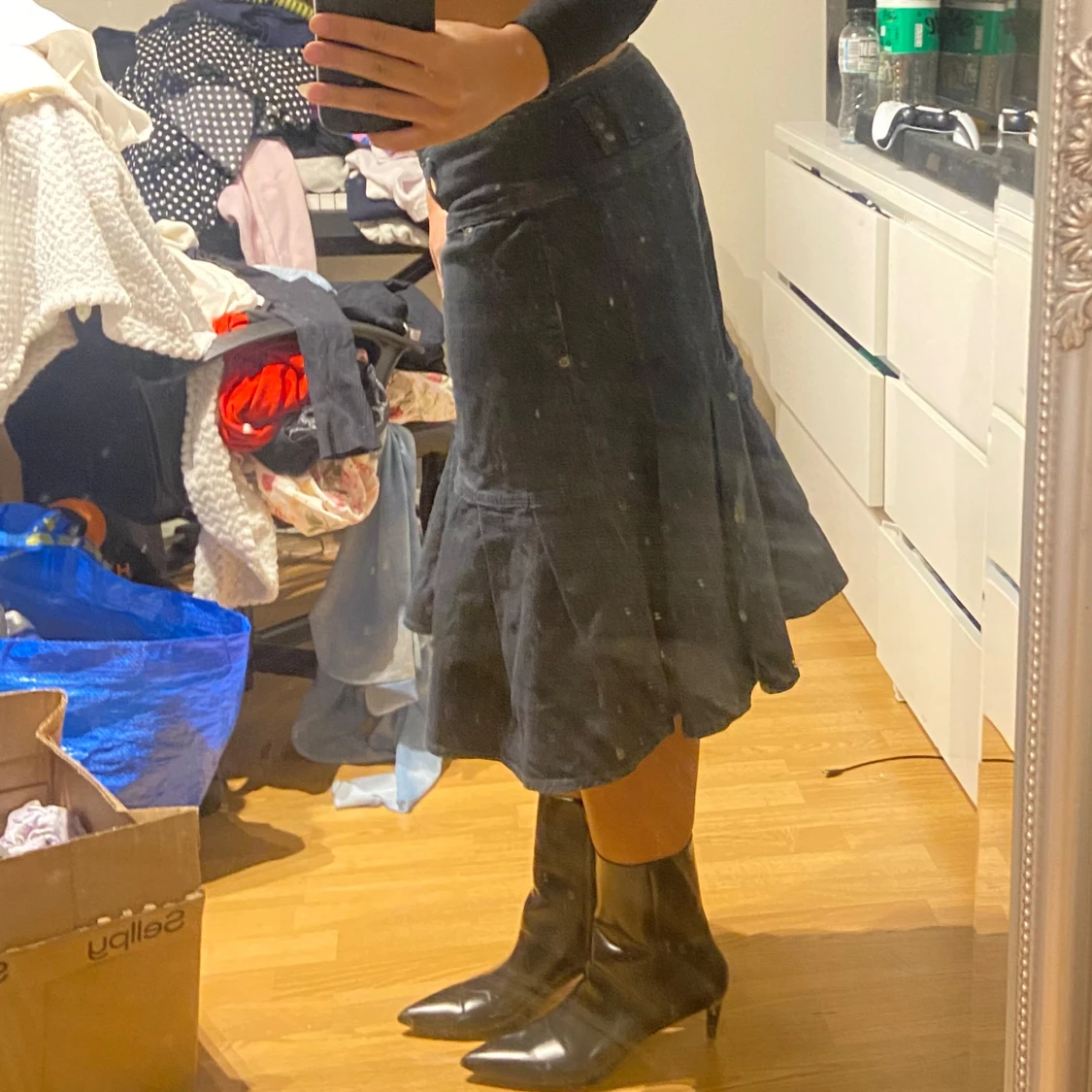 Jeanskjol i mörktvätt - 1