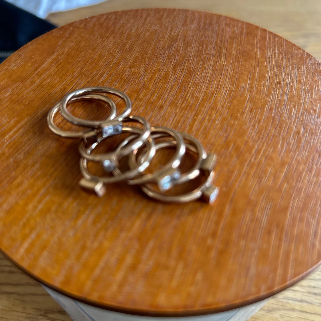 Edblad Guldiga stapelringar st 16  - 2