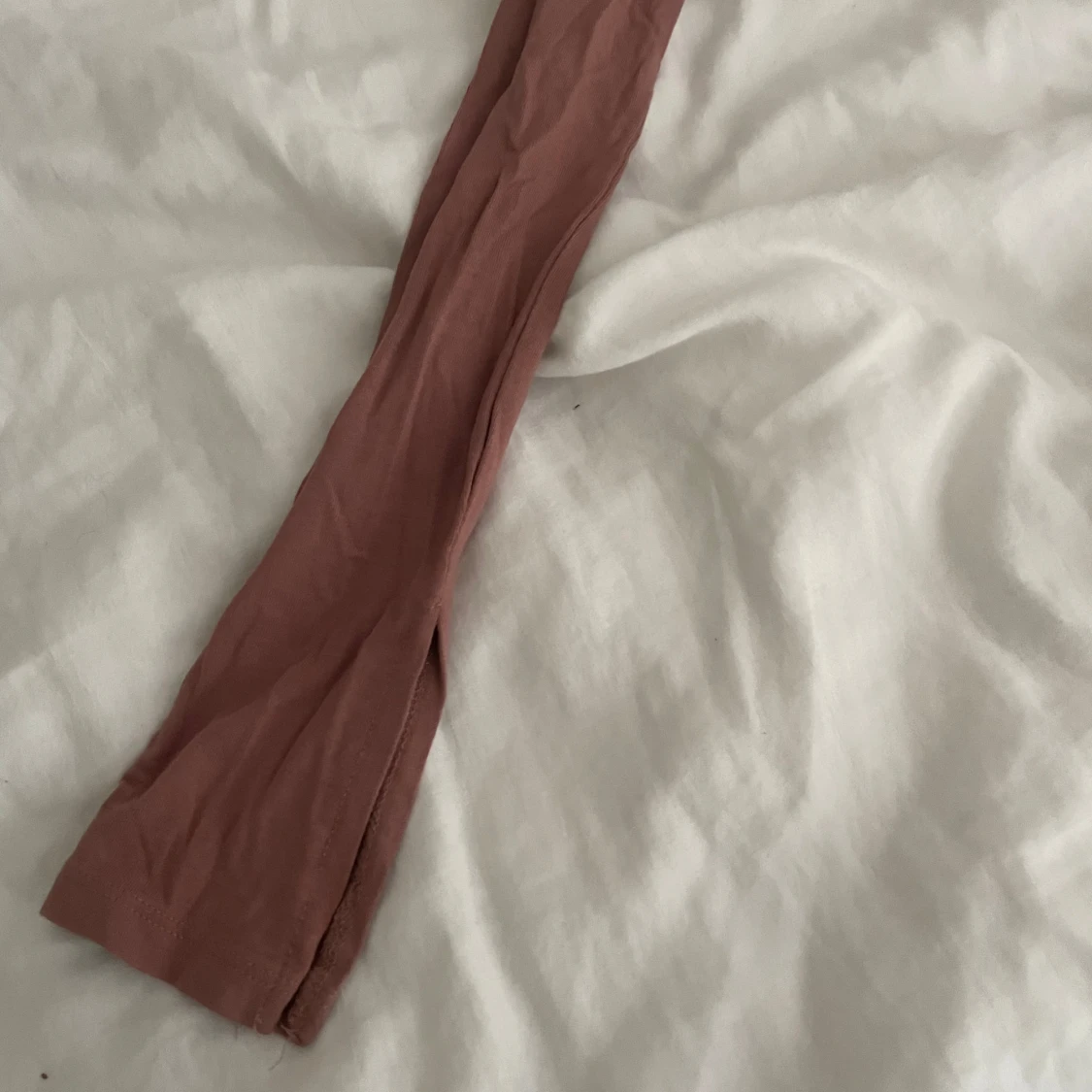 Rosa långärmad topp med fyrkantig hals - 2