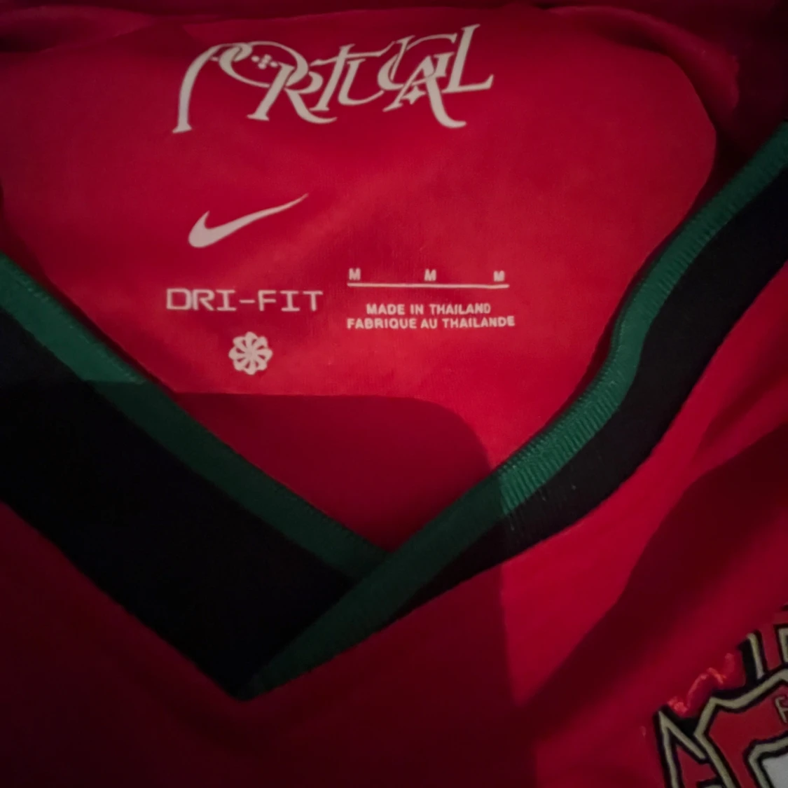 Portugal x Stüssy röd fotbollströja Nike M - 2
