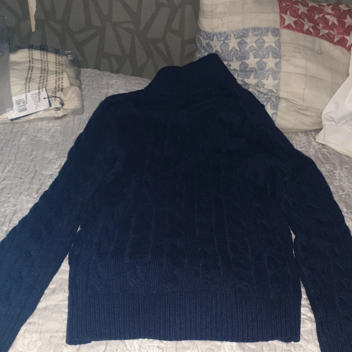 Marinblå stickad tröja Polo Ralph Lauren - 3